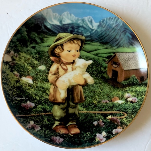 MJ Hummel Collector Plate, Danbury Mint “Lost Sheep” Plate No. TU4673 - Picture 4 of 4